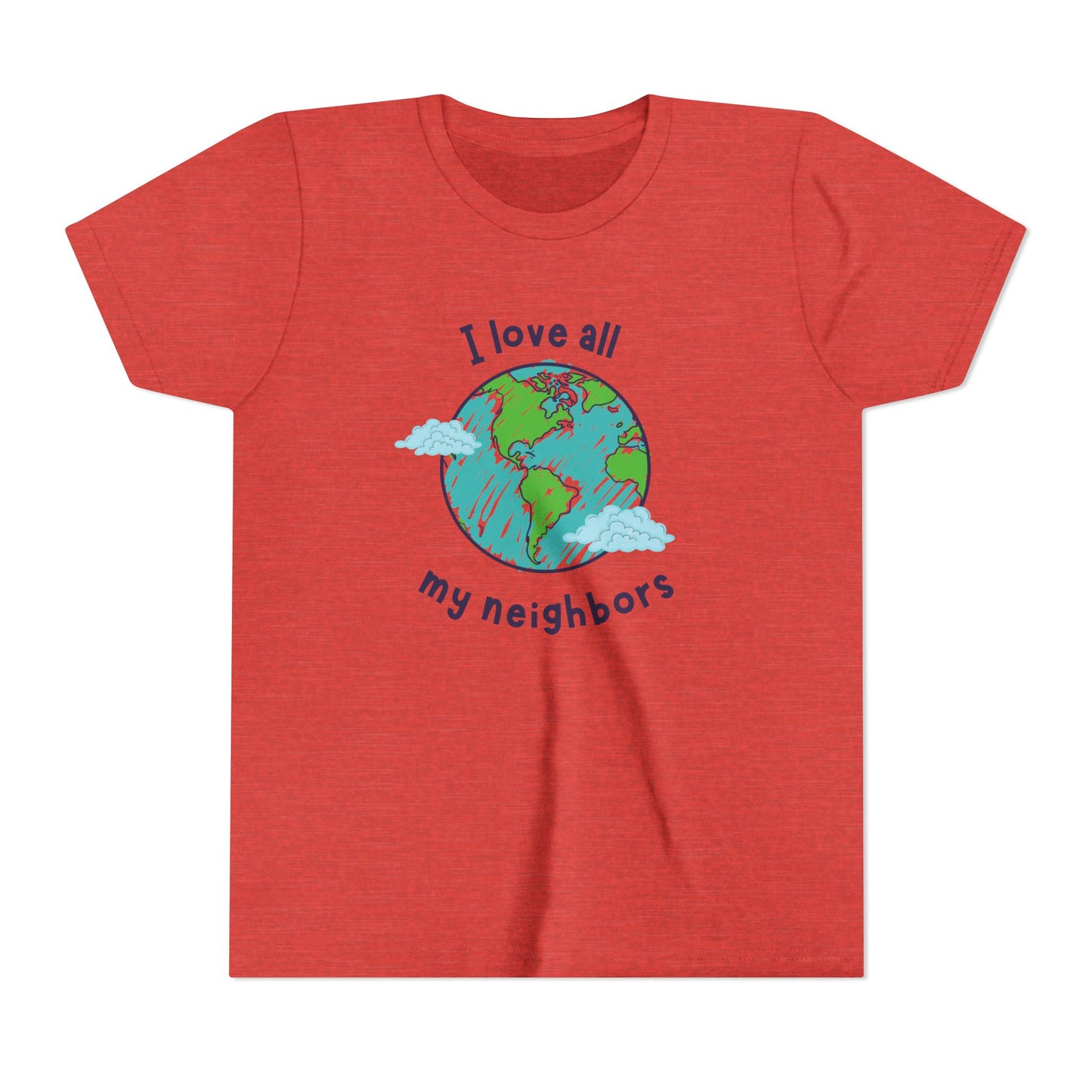 I Love All My Neighbors Youth Short Sleeve Tee