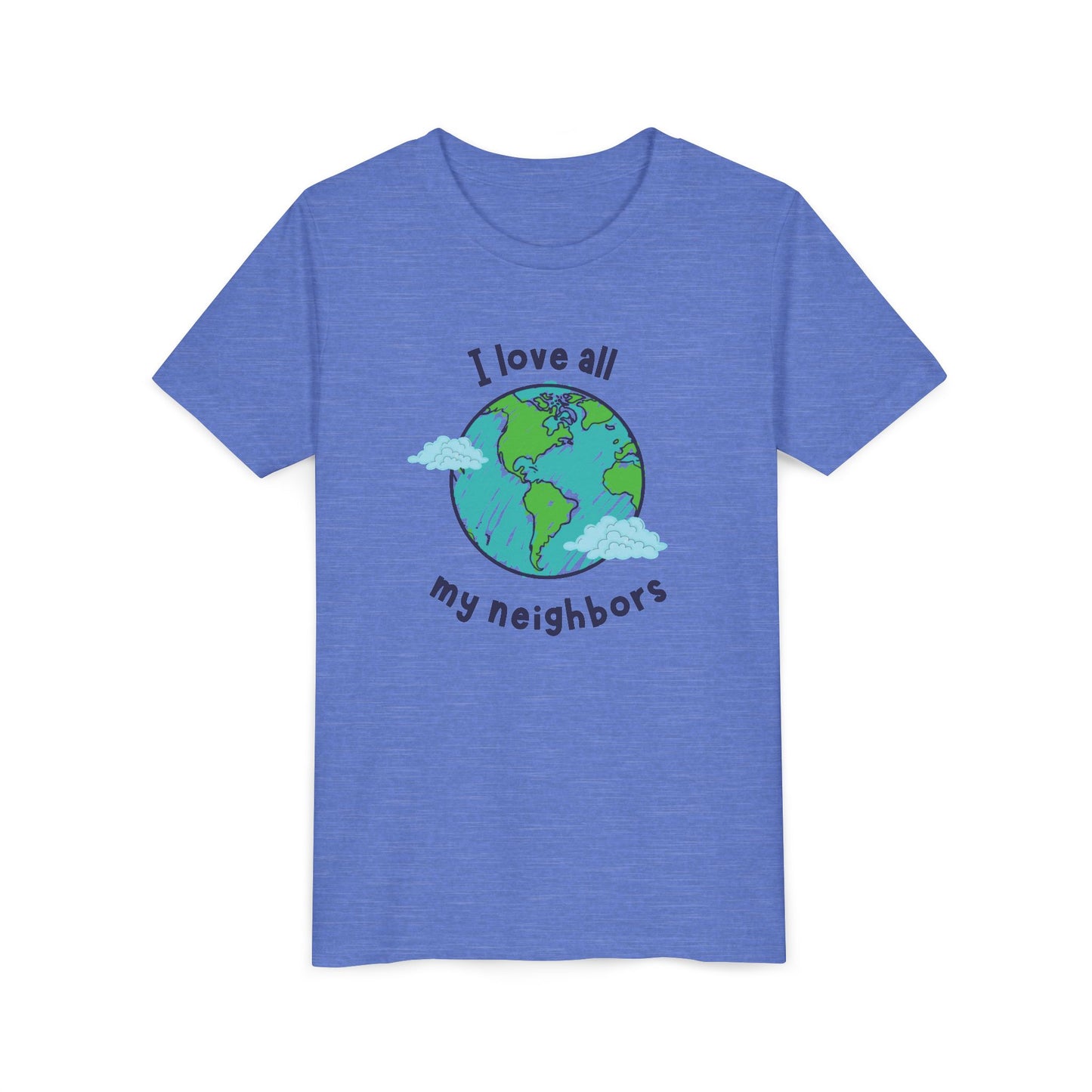 I Love All My Neighbors Youth Short Sleeve Tee