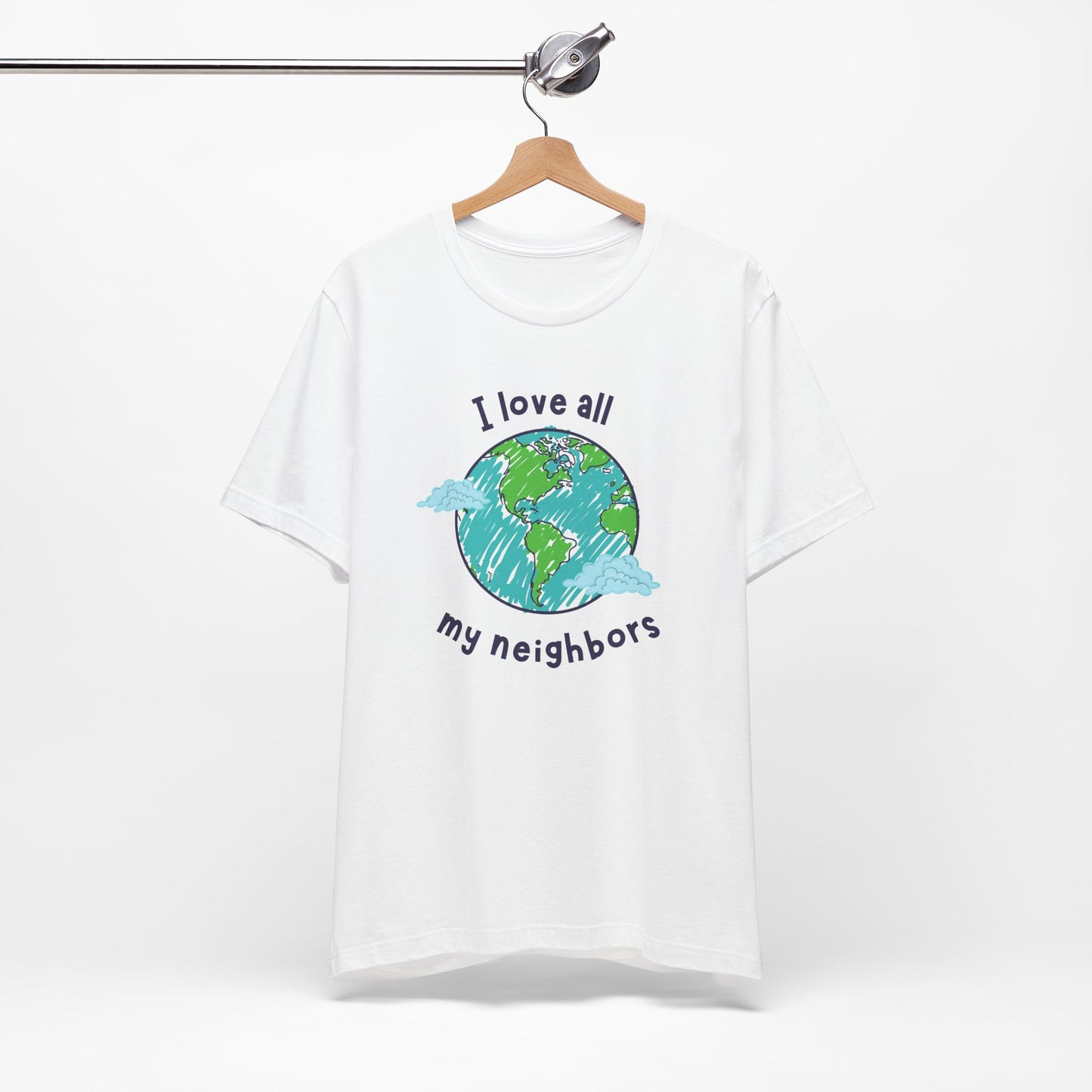 I Love All My Neighbors Unisex Jersey Short Sleeve Tee