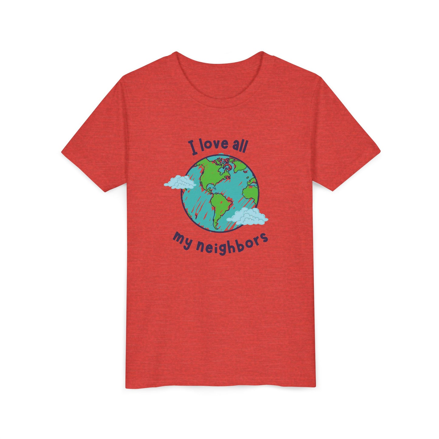I Love All My Neighbors Youth Short Sleeve Tee