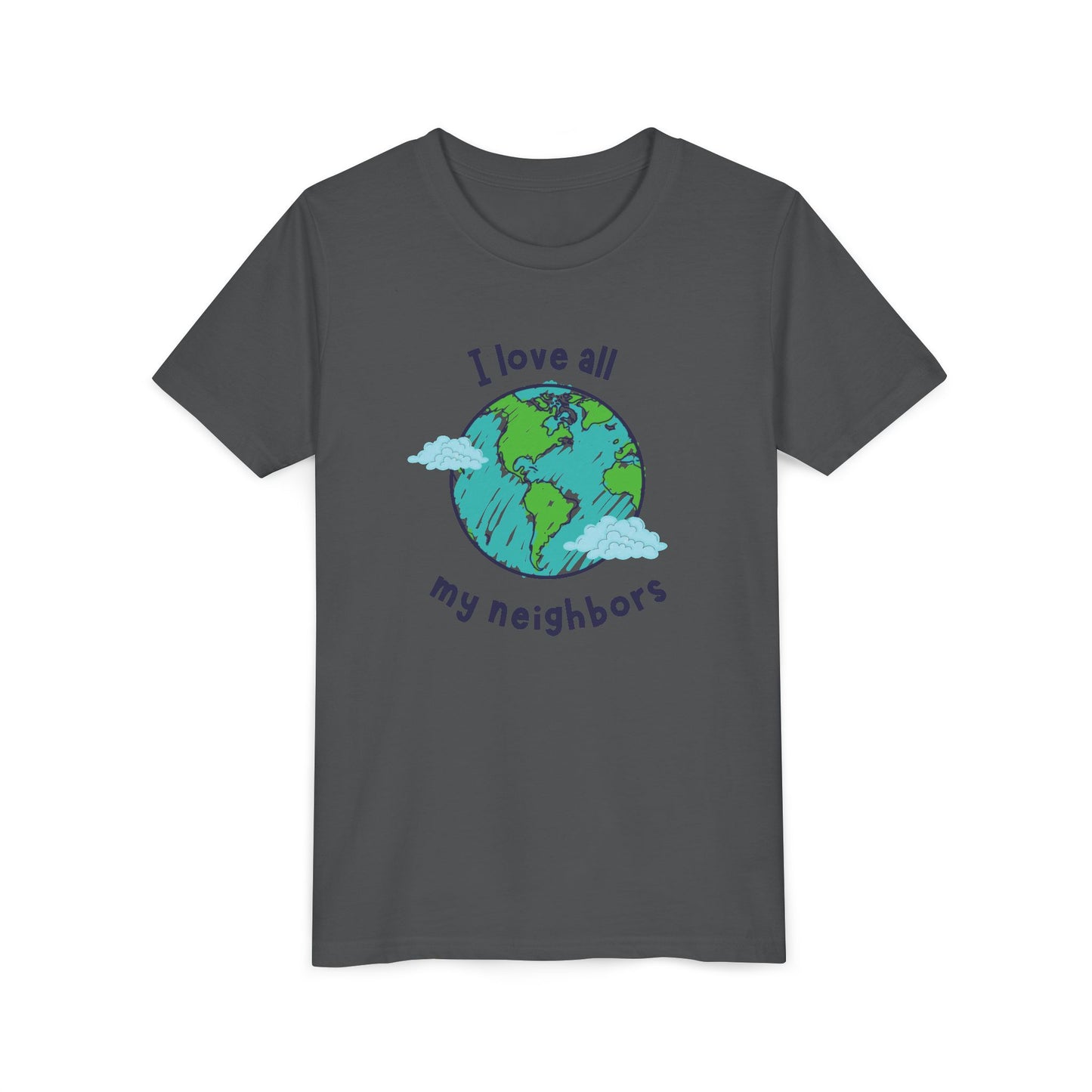 I Love All My Neighbors Youth Short Sleeve Tee