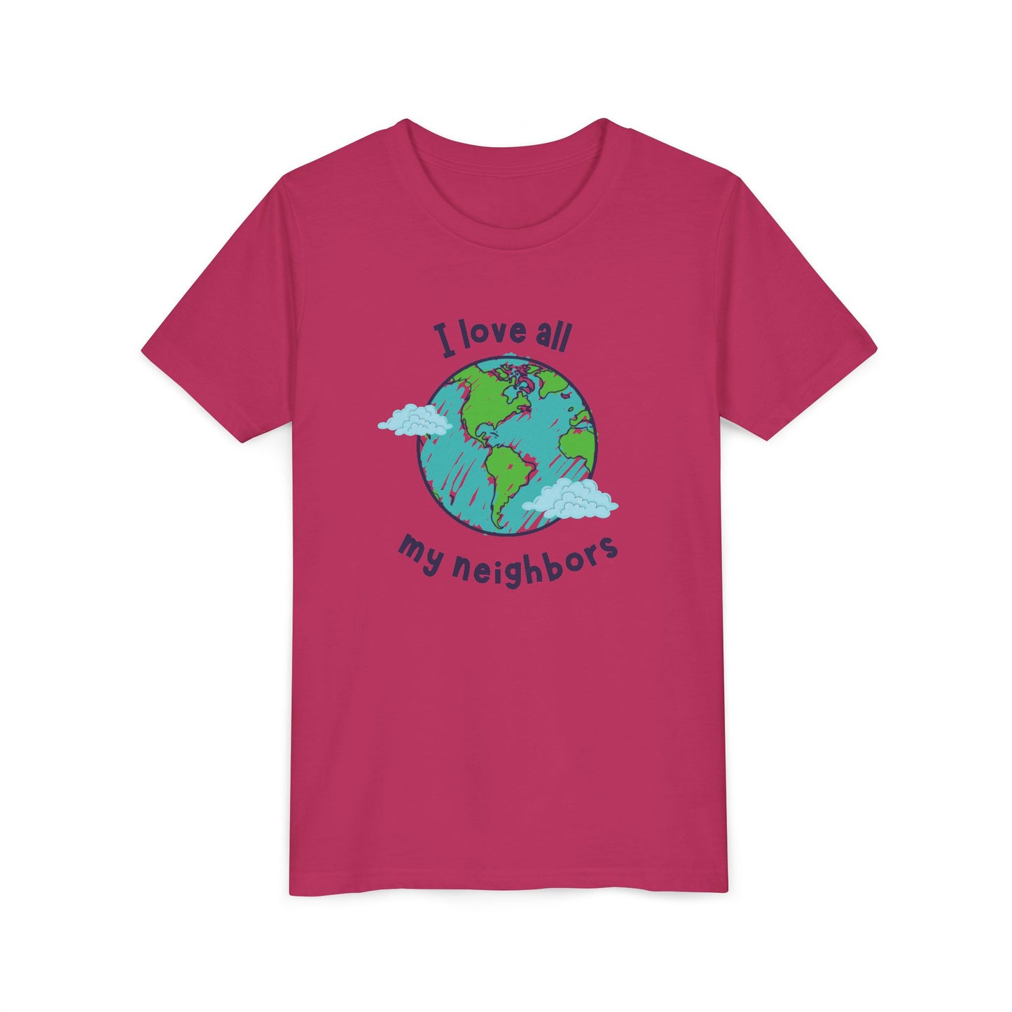 I Love All My Neighbors Youth Short Sleeve Tee