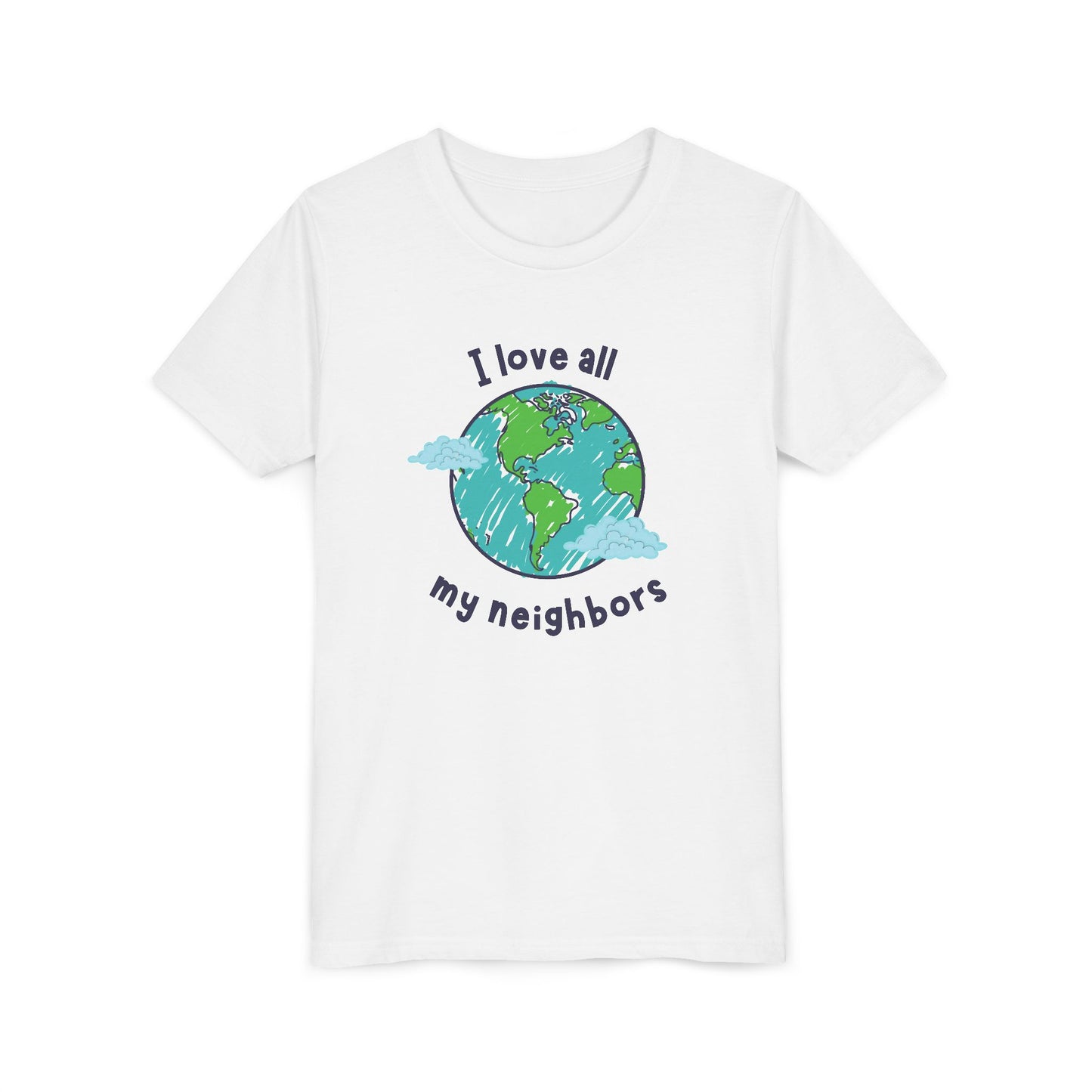 I Love All My Neighbors Youth Short Sleeve Tee